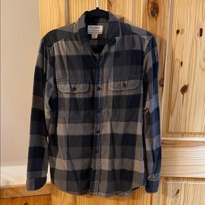 Filson Black and Tan Plaid Shirt